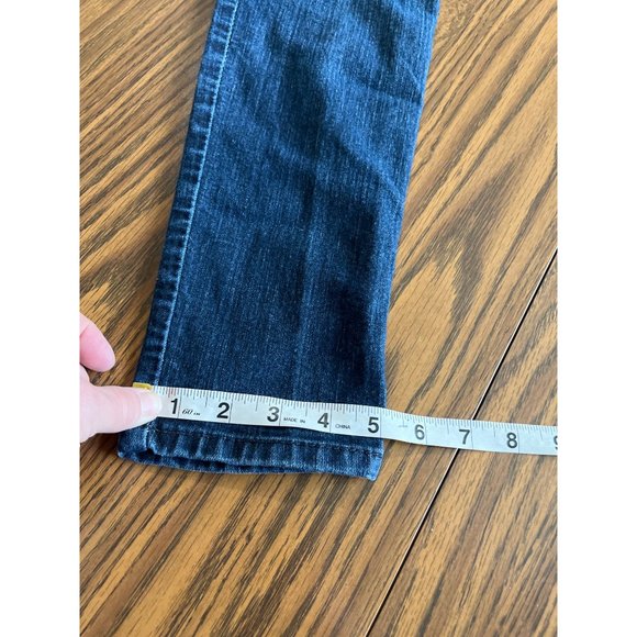 Source of Wisdom woman’s pull on button front straight leg jean size 0 - Picture 14 of 14